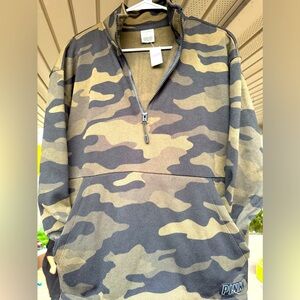 NWT Victoria’s Secret PINK Camo Pullover